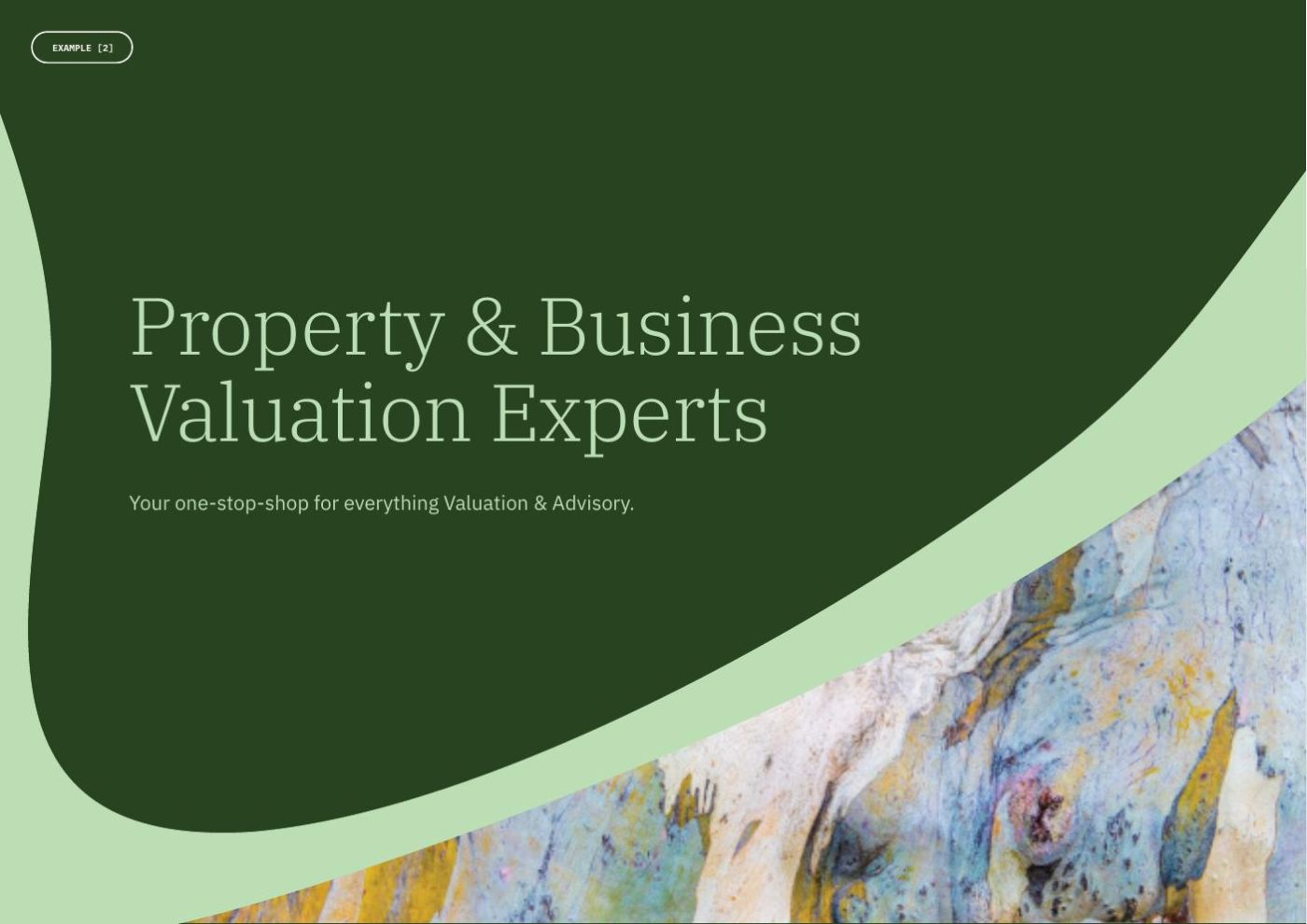 Acumentis brand application — property and business valuation experts